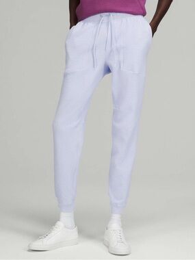 Lululemon athletica Pastel Blue Textured Joggers